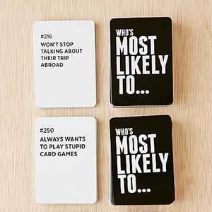 DSS Games Who's Most Likely to... Kinda Clean Family Edition [A Party Game]