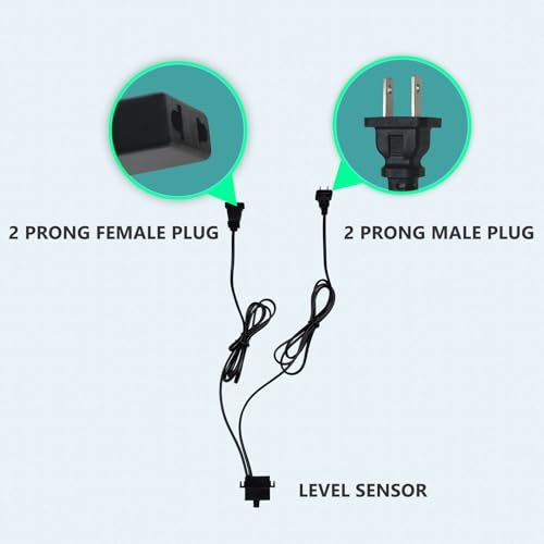 Stropum Automatic Water Level Controller,110V Small Water Level Sensor,Liquid Switch,Auto Water Level Detector,for Pump,Aq...