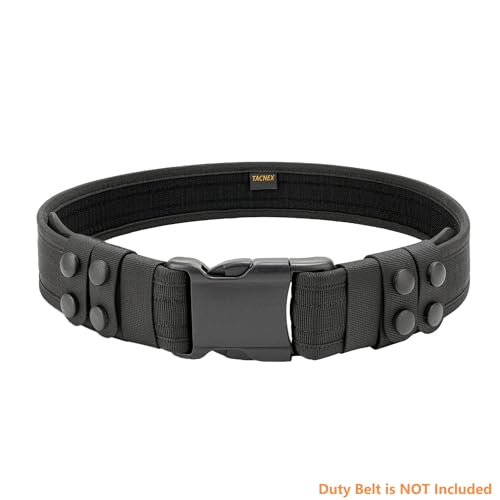 TACNEX Duty Belt Keepers w/Double Snaps for 1.5"/1.75"/ 2"/2.25" Wide Utility Belt Loop Stays Nylon Tactical Belt Holder R...