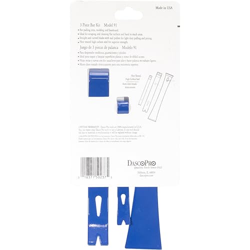 DASCO PRO 3 Piece Small Bar Kit, Made in the USA, VN70091 91