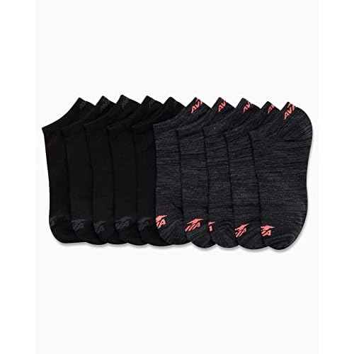 Avia Womens Low Cut Socks - 6/10 Pack Performance Stretch Cushioned Moisture Wicking Athletic No Show Socks for Women (4-12)