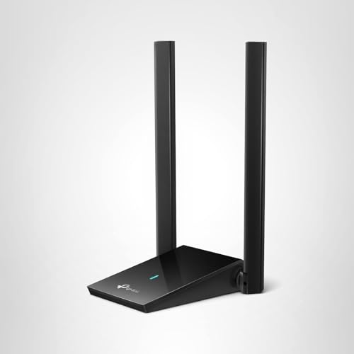 TP-Link WiFi 6 USB Adapter for Desktop PC - (Archer TX20U Plus) AX1800 Wireless Network Adapter with 2.4GHz, 5GHz, High Gain Dual Band 5dBi Antenna, WPA3, Supports Windows 11/10