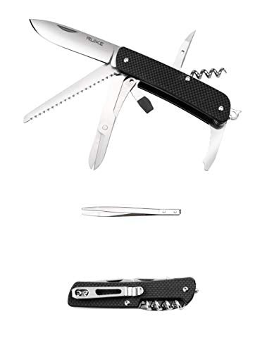 Ruike Small Camping Knife Lightweight Folding EDC Survival Utility Knives Grade Tactical Pocket Knife with Clip Mens Women...