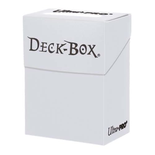 Ultra Pro - PRO 80+ Card Deck Box (White) - Protect Valuable Sports cards, Gaming Cards and Collectible Cards In a Compact Deck Box, Perfect For Traveling and Storage