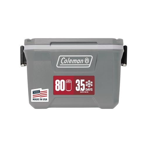 Coleman Classic Series Insulated Portable Cooler, Leak-Resistant Outdoor Hard Cooler Keeps Ice up to 5 Days, 52/70/120/150...