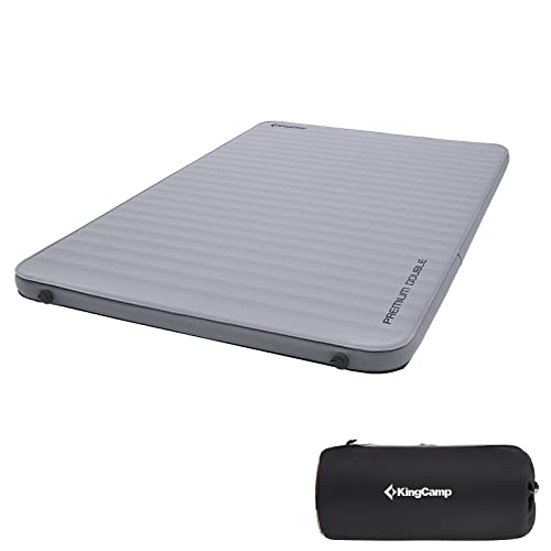 KingCamp Self Inflating Camping Pad, Ultra 6" Thick or Ideal 3" Thcik High R Value Air & Foam Camping Mattress, Full Size ...