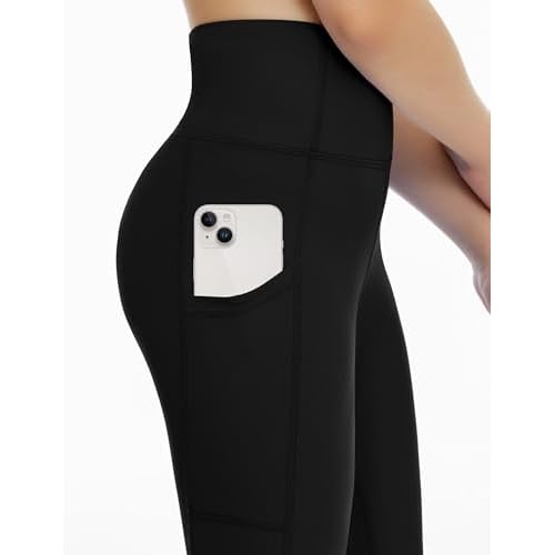 THE GYM PEOPLE Girls Workout Leggings Kids High Waist Stretch Athletic Dance Yoga Pants with Pockets