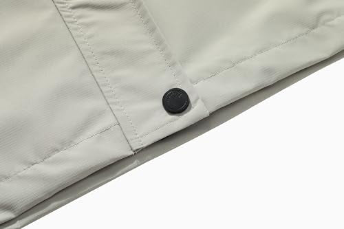 Women's Waterproof Lightweight Rain Jacket Windproof Breathable Trench Coat Detachable Hood Raincoats Outdoor Hiking Jacket