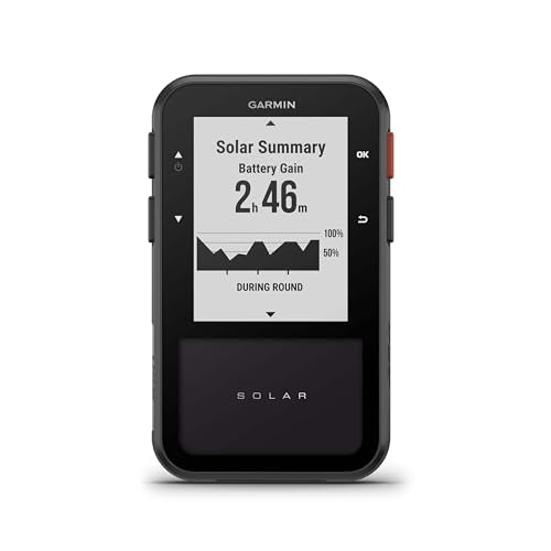 Garmin Approach® G20 Solar, GPS Golf Handheld with Solar Charging, Sunlight-Readable High Resolution Display, Built-in Mag...