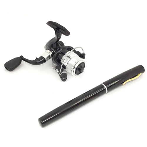 Portable Small Pen Fishing Rod and Spinning Reel Combo, 38inches Pocket Mini Fishing Kit Telescopic Fishing Pole for River...