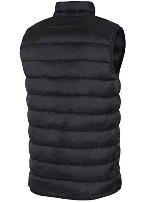 Capelli Sport Men's Standard Puffer Vest, Lifestyle Woven Puffy Jacket, Lightweight Activewear, Black
