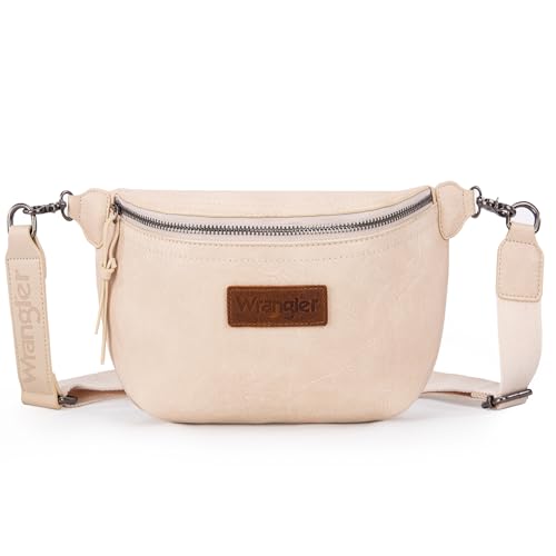 Wrangler Crossbody Bags for Women Large Fanny Packs Bum Bag Travel Belt Bags Sling Purse