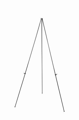 MasterVision Instant Easel, 61.5" High, Black, Steel, Lightweight