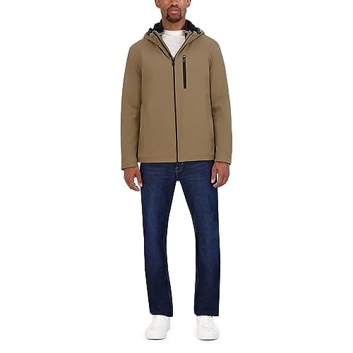 Nautica Men's Transitional Sherpa Lined Hooded Jacket