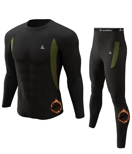 CL convallaria Thermal Underwear Long Johns Set Mens Winter Gift Hunting Gear Sport Base Layer Bottom Top
