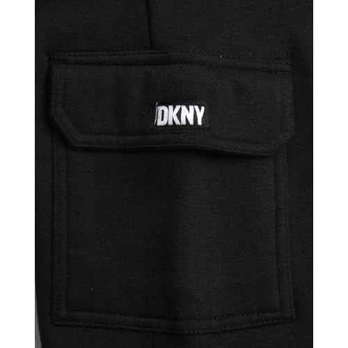 DKNY Boys' Cargo Jogger Pants - Soft Fleece Athletic Sweatpants - Breathable Casual Cargo Joggers for Boys (Sizes: 8-18)
