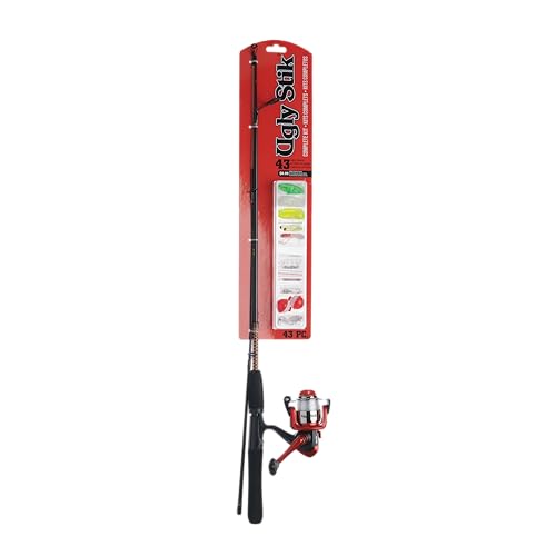 Ugly Stik Complete Spincast Reel and Fishing Rod Kit