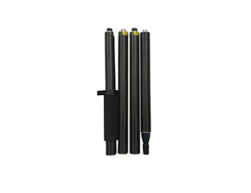 Mountlaser GPS 2 Meter 4 Section Rod， Survey Pole RTK GPS Carbon Fibre Surveying Prism Pole with Bubble for Land Surveying...