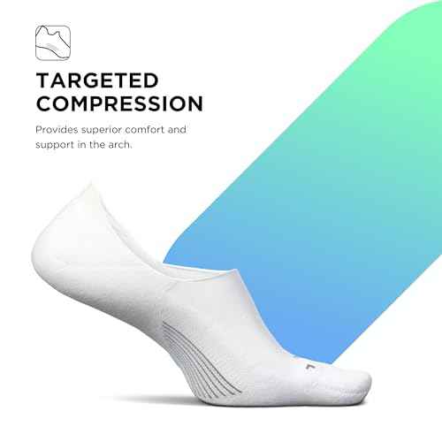 Feetures unisex-adult Elite Invisible Light Cushion 3-pair Pack