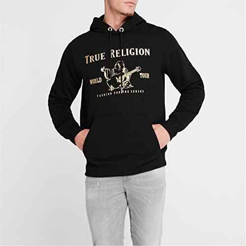 True Religion Men's Metallic Buddha Fleece Hoodie