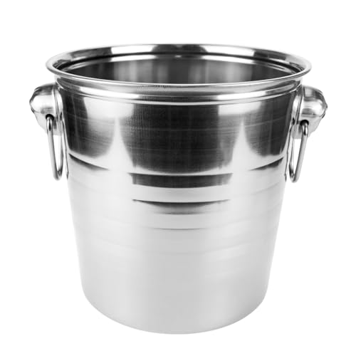 5L Stainless Steel Ice Buckets Insulated Ice Bucket for Parties Drink Cocktail Wine Champagne Bucket Cooler for Home Resta...