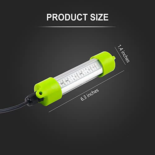 18W 45W DC 12V Green IP68 Waterproof Aluminum Super Bright LED Fish Bait Submersible Dock Underwater Fishing Light Attract...