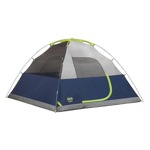 Coleman Sundome Camping Tent with Rainfly, 2/3/4/6 Person Tent Sets Up in 10 Mins, Weatherproof Shelter for Camping, Festi...