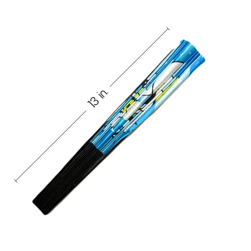 DeFlare | Kawaii Rave Fan | Large Hand Fan | Festival Gear & Accessory | Rave Accessory | EDM Rave Fan | Festival Fans