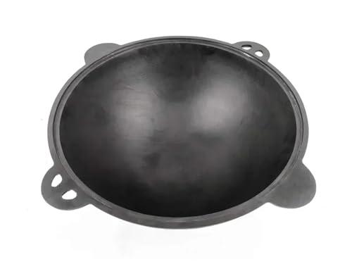 Dutch Oven Pot with Aluminum Lid 12 L (12.7 Quarts) - Camping Dutch Oven - Uzbek Kazan Cast Iron - Cast Iron Cookware Set...
