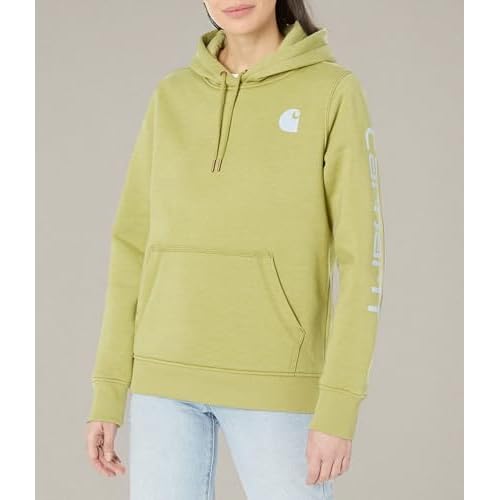 Carhartt Women's Relaxed Fit Midweight Logo Sleeve Graphic Sweatshirt