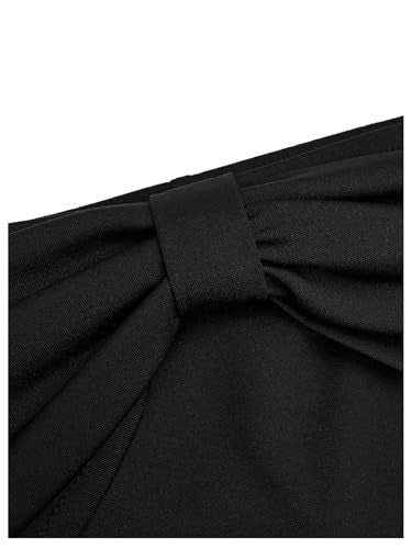SOLY HUX Women's Plus Size Dress Off The Shoulder Short Sleeve Ruched A Line Flared Cocktail Party Short Dresses