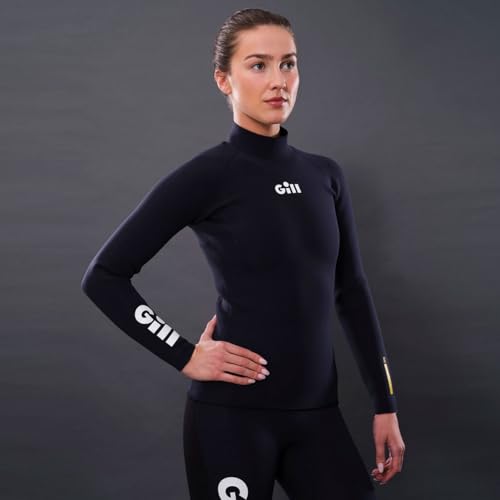 Gill Womens Zentherm 2.0 Thermal Wetsuit Top - 3mm Stretch Neoprene for Water Sports Sailing Paddle Board Swimming SUP