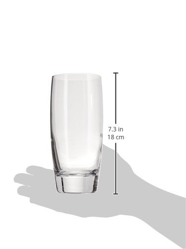 Luigi Bormioli Michelangelo 20 oz Beverage Glasses - Large Capacity, Crystal-Clear Design - Fine Laser-Cut Rims, Ideal for...