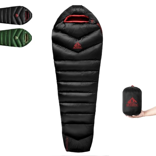 BUERTS Down Backpacking Sleeping Bag 620FP, Lightweight Sleeping Bag for Adult Backpacking, Hiking, Camping. with Compress...