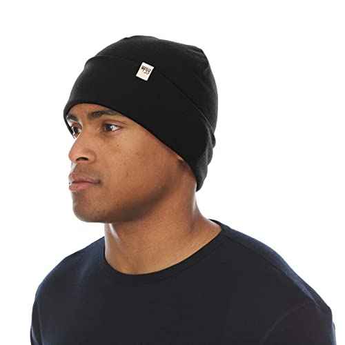 100% Merino Wool Cuff Beanie - Mens & Womens Warm Winter Hat - Watch Cap - Toque