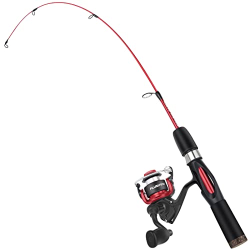 PLUSINNO Ultralight Ice Fishing Rod and Reel Combo, 25”/26”/27”/28” Sensitive Ice Fishing Pole Ice Fishing Gear for Walley...