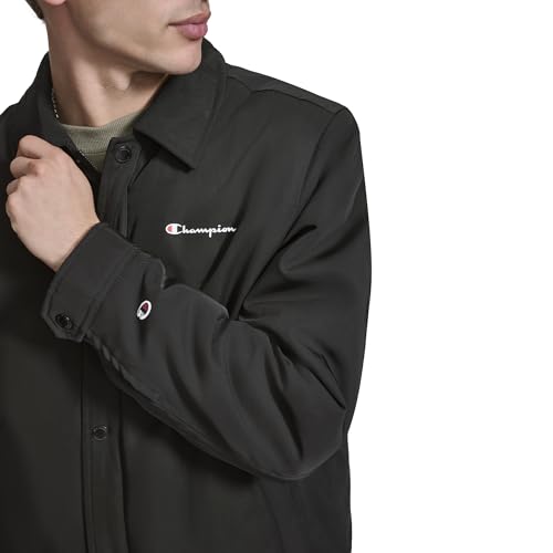 Champion mens Active Water-resistant Coaches Jacket