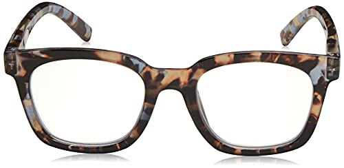 Peepers by PeeperSpecs Women's to The Max Square Blue Light Blocking Reading Glasses
