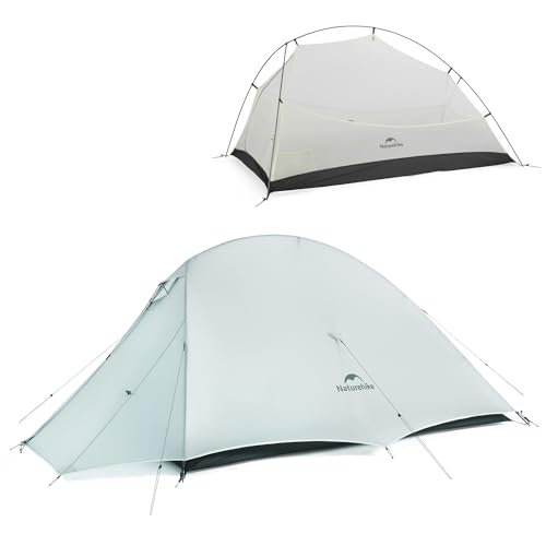 Naturehike Cloud-Up 2 Person Tent Lightweight Backpacking Tent with Footprint - Free Standing Ultralight Camping Hiking Ba...