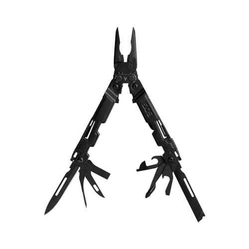 SOG PowerAccess Well-Rounded One-Handed Lightweight Daily Pocketable Stainless Steel Multi-Tool for Backcountry| 18 Tools, Black