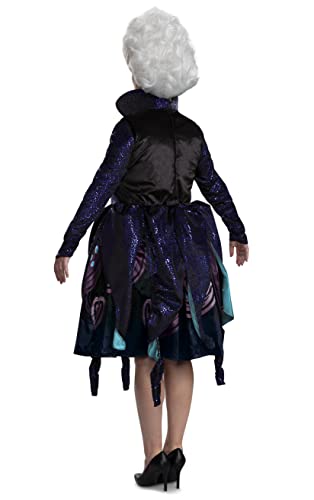 Ursula Costume, Official Disney The Little Mermaid Live Action Costume and Accessories, Adult Size Small (4-6)