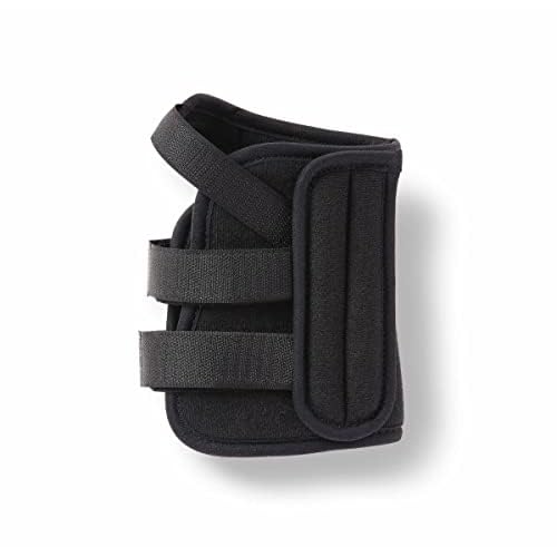 CURAD Low-Profile Universal Wrist Splint, Movable Top Stay, Hook- and-Loop Attachment, Plush Foam, Universal Size, Right Hand, 6", Pack of 4