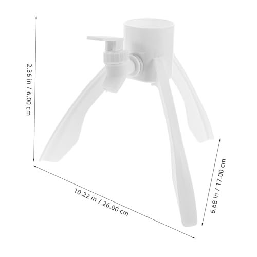 OFFSCH Triangular Water Jug Stand Easy Setup Water Dispenser Base Support Rack for Home and Office White with Connectors
