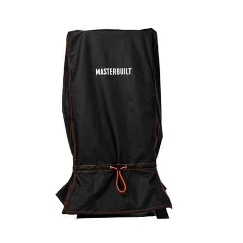 Masterbuilt¢ç 30-inch Small Universal Cover, 25"x 25" x 40"Designed to Fit 30 inch Smoker Models with or Without Legs up to 750 Cooking Square Inches, Foldable Skirt, Black, Model # MB20080924