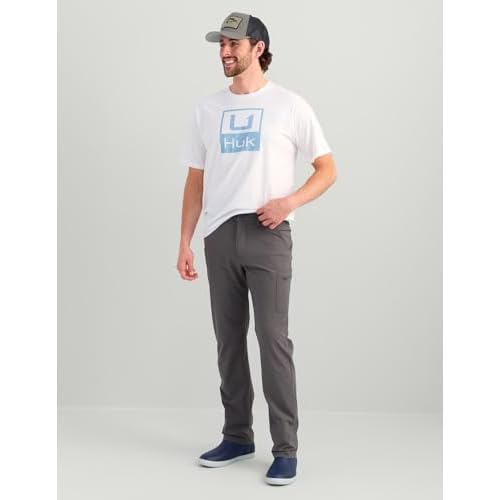 HUK Mens Next Level Pant, Quick-Drying Fishing Pants for Men