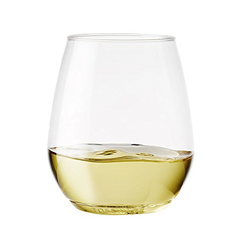 TOSSWARE POP 18oz Vino XL SET OF 12, Premium Quality, Recyclable, Unbreakable & Crystal Clear Plastic Wine Glasses, 12 Cou...