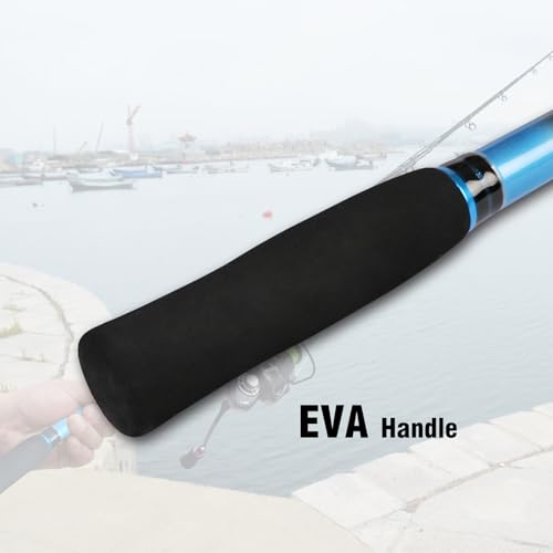 Fiblink 4-Piece 7-Feet Carbon Fiber Boat Fishing Rod Spinning Travel Portable Rod Tournament Fishing Pole for Fresh & Salt...