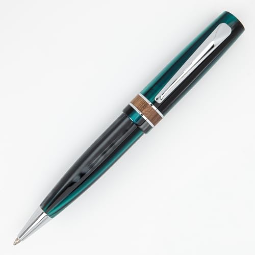 Monteverde USA Trees of the World Giant Sequoia Ballpoint Pen, Green, Ergonomic Design, Polished Chrome Trim, Solid Resin,...