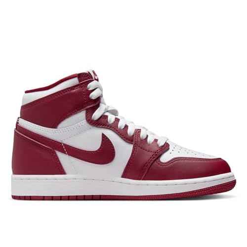 Jordan Big Kid's 1 Retro High OG Artisanal Red Wht/Team Red (FD1437 160)