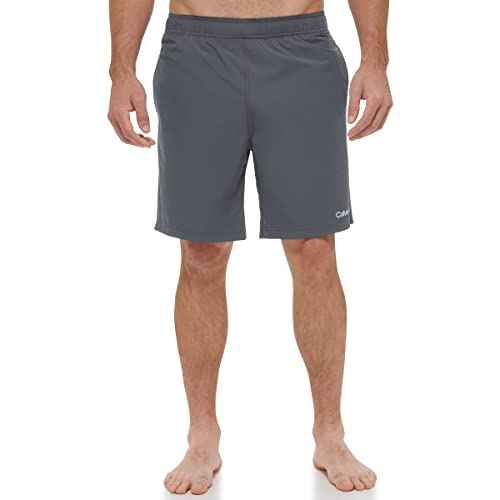 Calvin Klein Men's Standard Uv Protected Quick Dry Elastic Wasitband Swim Trunk